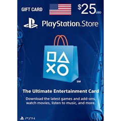 Playstation Network PSN $25 (USA) - без комиссии