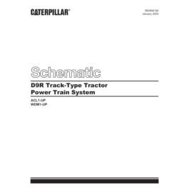 Caterpillar D9R Schematic Power Train System