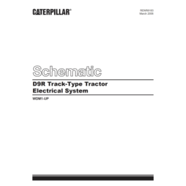 Caterpillar D9R Schematic Electrical System