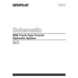 Caterpillar D9R Schematic Hydraulic System