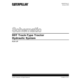 Caterpillar D9T Schematic Hydraulic System