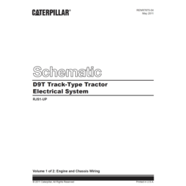 Caterpillar D9T Schematic Electrical System