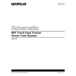 Caterpillar D9T Schematic Power Train System