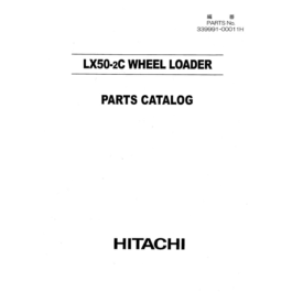 Hitachi LX50-2C Parts Catalog