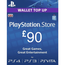 🔶PSN 90 Pounds (GBP) UK [Top-Up Wallet] Official Key