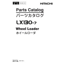 Hitachi LX130-7 Parts Catalog