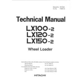 Hitachi LX100-2, 120-2, 150-2 Technical Manual