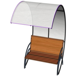 Drawings Bench-table transformer with canopy