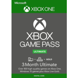 XBOX GAME PASS ULTIMATE 3 MONTH 🔵(RU/RENEWAL)