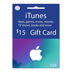 iTunes Gift Card $15 USA - без комиссии