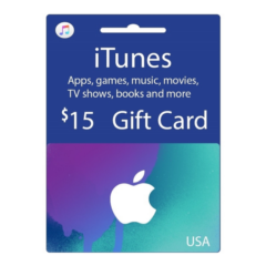 iTunes Gift Card $15 USA - без комиссии