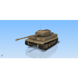 3D model Tank Tiger 1 scale 1to16 scale Autodesk Invent