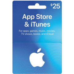 iTunes Gift Card $25 USA - без комиссии