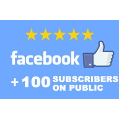 ✅👍 100 Подписчиков в паблик FACEBOOK для Бизнеса ⭐