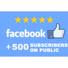 ✅👍 500 Подписчиков в паблик FACEBOOK для Бизнеса ⭐