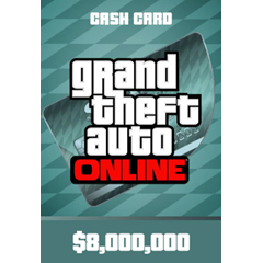 GTA V ONLINE: MEGALODON SHARK CASH CARD 8,000,000$ (PC)