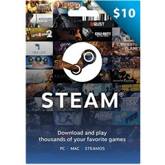 STEAM WALLET GIFT CARD 10$ USD + ТУРЦИЯ / АРГЕНТИНА 🎁