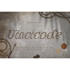 Шрифт VINCICODE - элегантный винтажный шрифт
