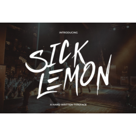 SICK LEMON Font - Hand Written Type