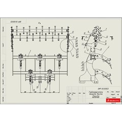 Чертежи, развертки глубокорыхлителя Gaspardo