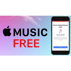 🎸APPLE MUSIC КОД НА 4 МЕСЯЦА БЕСПЛАТНОЙ МУЗЫКИ 🎶