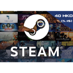 STEAM WALLET GIFT CARD HKD 40 = 5.1 $