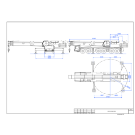 Crane drawing GROVE GMK 6300L  (dynamic block)