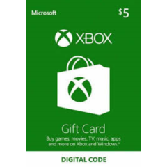 XBOX 5 USD - ТОЛЬКО ДЛЯ АККАУНТОВ СО СТРАНОЙ США