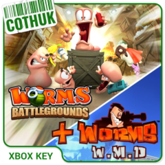 WORMS BATTLEGROUNDS + WORMS W.M.D XBOX X|S ONE КЛЮЧ