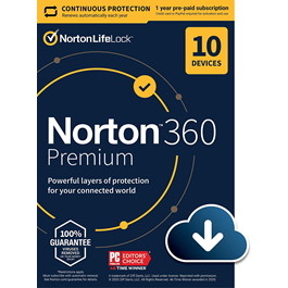 Norton 360 Premium 10 devices/to April 05,2026