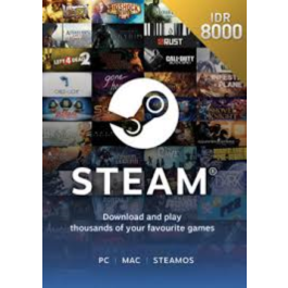 Steam wallet code 8000 IDR