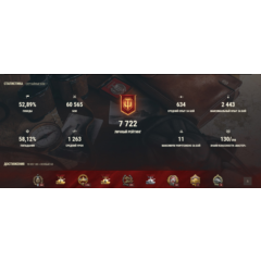 WoT World of Tanks аккаунт (личный ) с "907,260" 60к