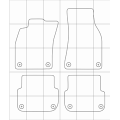 Audi A6 (C6) (04-08) Электронные лекала автоковриков