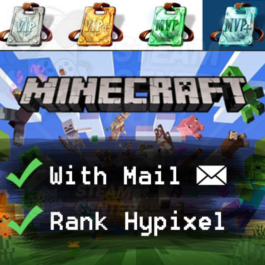 ✔️Minecraft Java with ✉ +Cape (VIP, MVP+) Hypixel Ranks