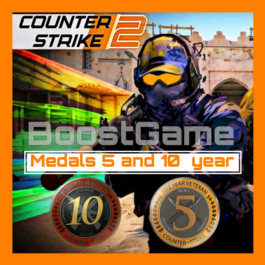 CS 2 🔥 account with Two Medals for 5 and 10 years ✅