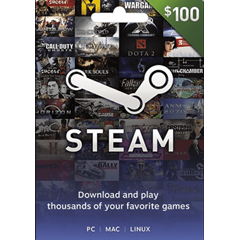 STEAM WALLET GIFT CARD 100$ USD (USA) ✅Без комиссии