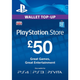 🔶PSN 50 Pounds (GBP) UK + Help You Choose PS Store