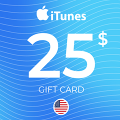 iTUNES GIFT CARD - $25 USD ✅(USA)