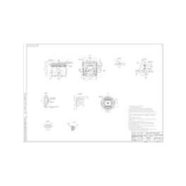 Working drawing piston D = 84 mm format, Compass .cdw