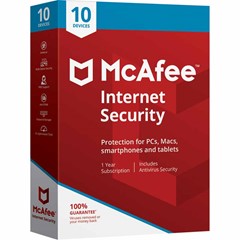 Mcafee Internet Security 10 устройств на 1 год