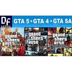 GTA 5 Premium + GTA 4 Complete + GTA:SA / STEAM аккаунт