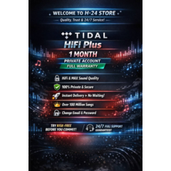 🎵 TIDAL HiFi Plus 1 Месяц ⚡ Приватный Аккаунт ✅ Гарантия | Быстрая Доставка