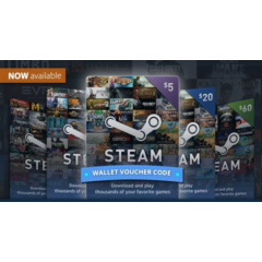 STEAM WALLET GIFT CARD 20 BRL