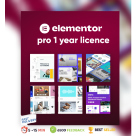 ⭐Elementor Pro 1 Year Plugin Original license ✅