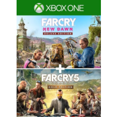 🌍 Far Cry 5 Gold   + Far Cry New Dawn Deluxe  XBOX 🔑