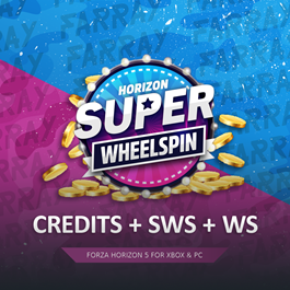 FH5 💰 CREDITS (CR) + 🎰 SUPER WHEELSPIN + 🎰 WHEELSPIN