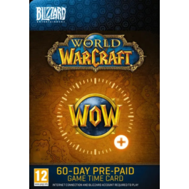 WORLD OF WARCRAFT WOW 60 DAYS GAME TIME CARD (RU/EU)