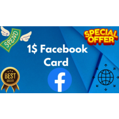 💵1$ Card For FACEBOOK ADS🔥⭐