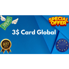 💵3$ Card Global🌎All Services/Subscriptions/Others✅⭐