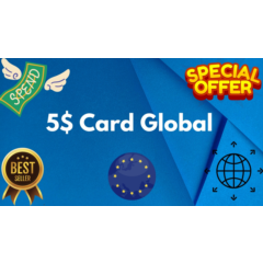 💵5$ Card Global🌎All Services/Subscriptions/Others✅⭐